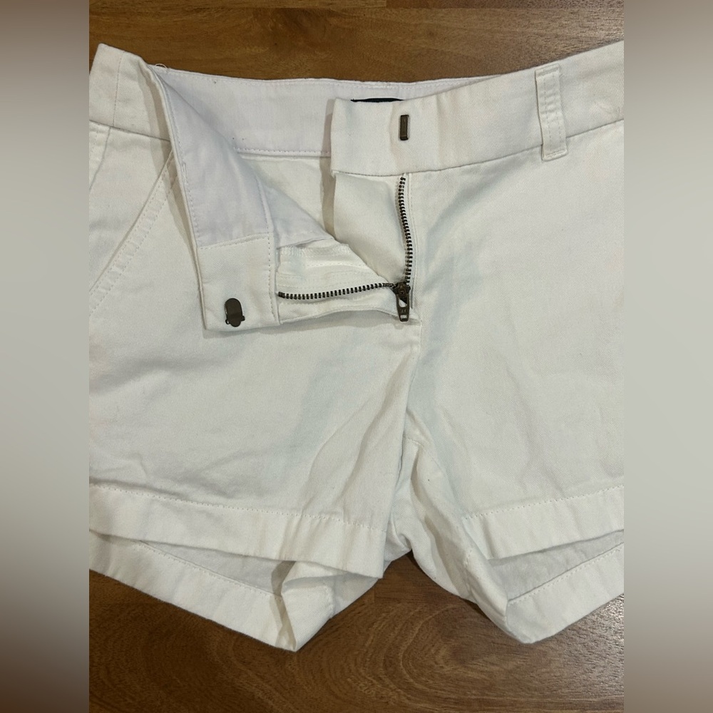 J. Crew White Chino Shorts 3” Inseam Womens Size 00 - Picture 3 of 4